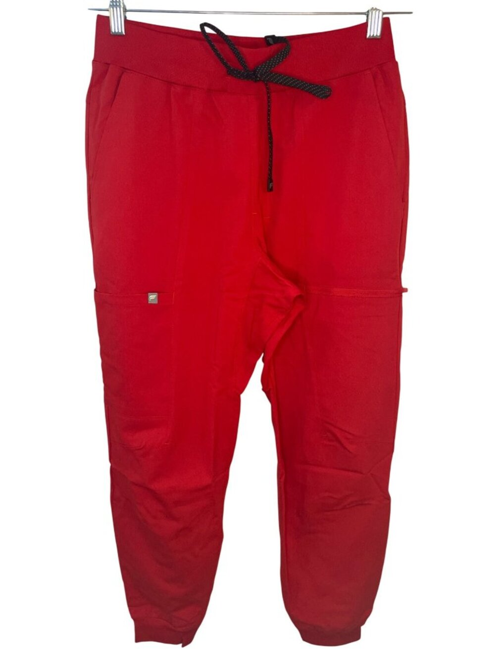Fabletics All-Shift Scrub Jogger Goji Red Elastic & Pockets Wmn's Size M Reg NEW